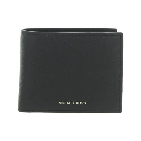 michael kors black mens wallet|men's bifold wallets with photo.